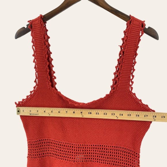 REBECCA TAYLOR Orange Crochet Dress - Picture 9 of 10